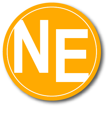 NE - Von Schwarz zu Weiß. Mit neuer Energie in die Zukunft Logo